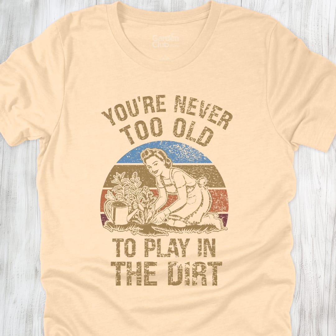 You're never too old to play in the dirt - Soft Cream