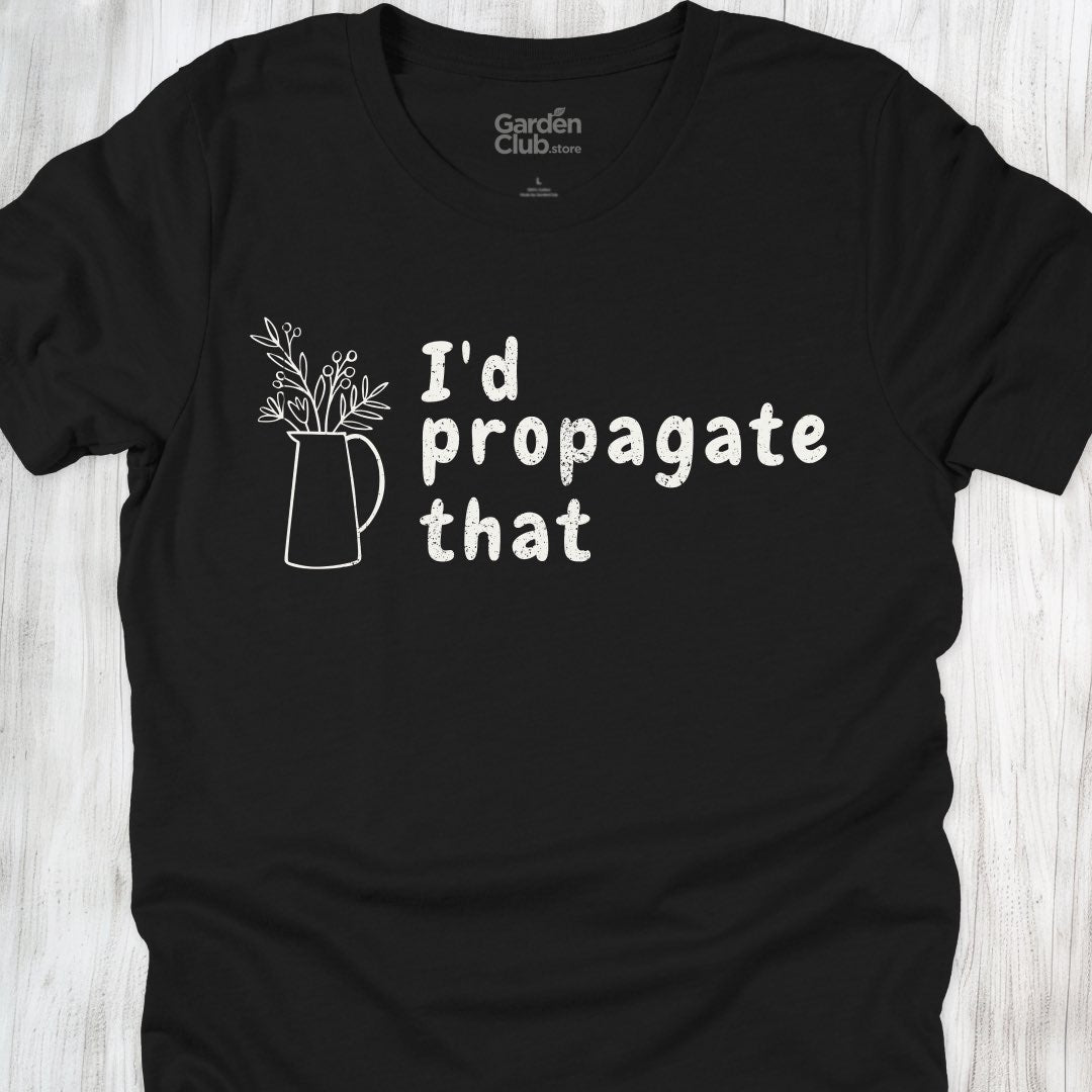 I'd propagate that