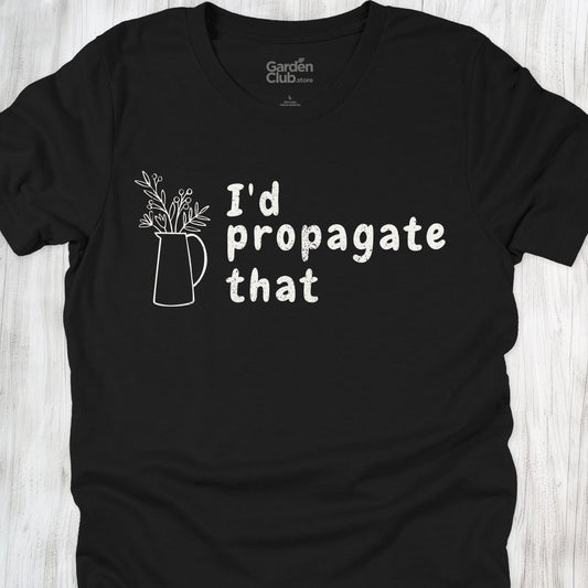 I'd propagate that