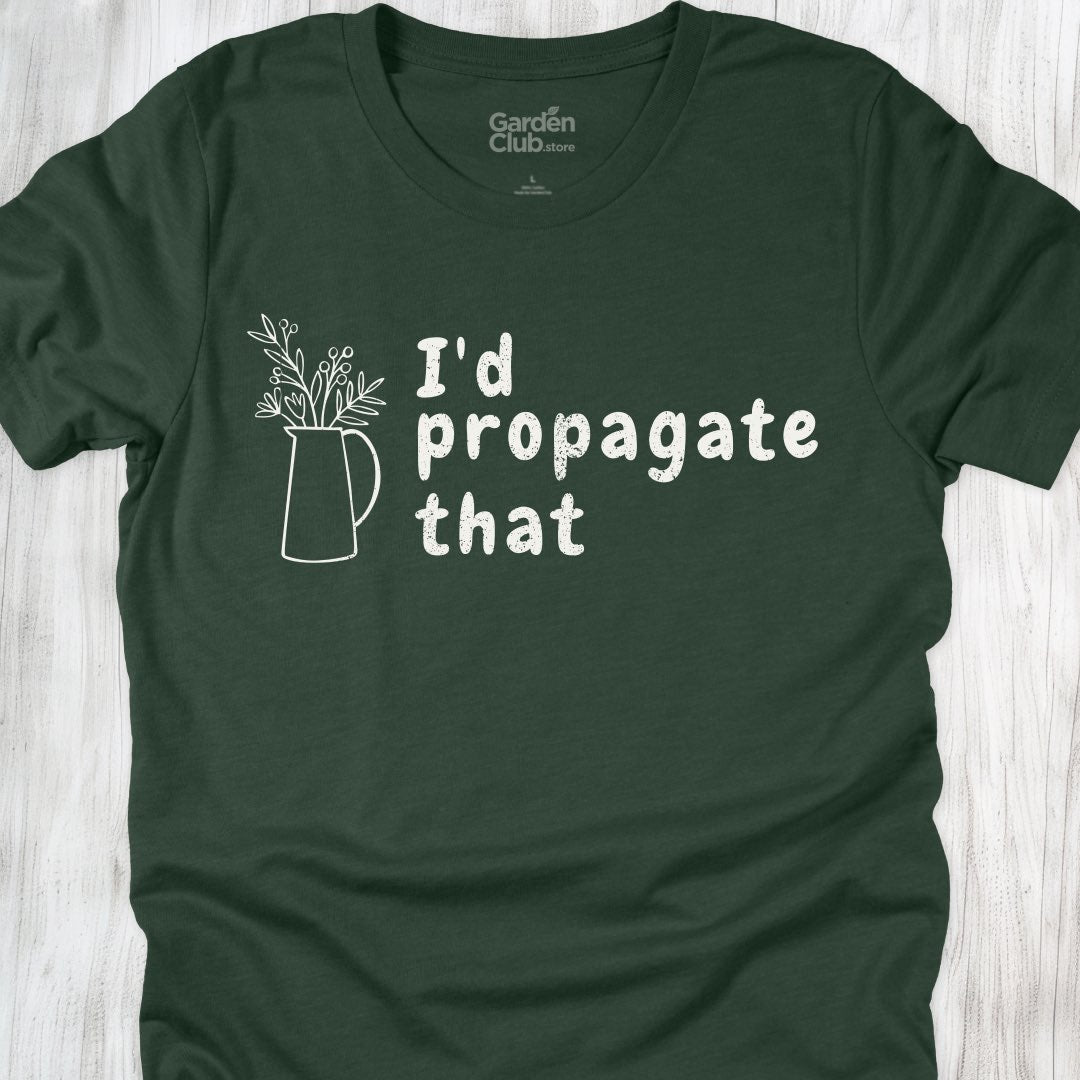 I'd propagate that