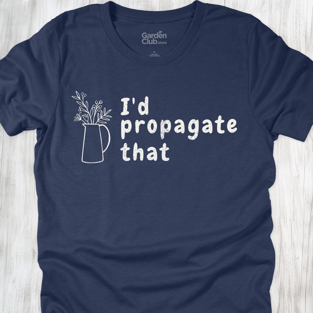 I'd propagate that