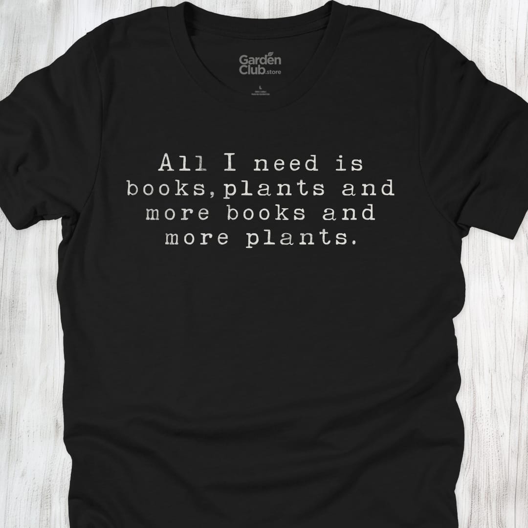 Plants and books - Black