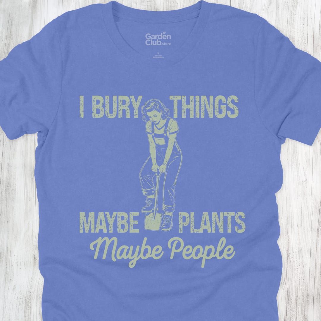 I bury things - Heather Columbia Blue