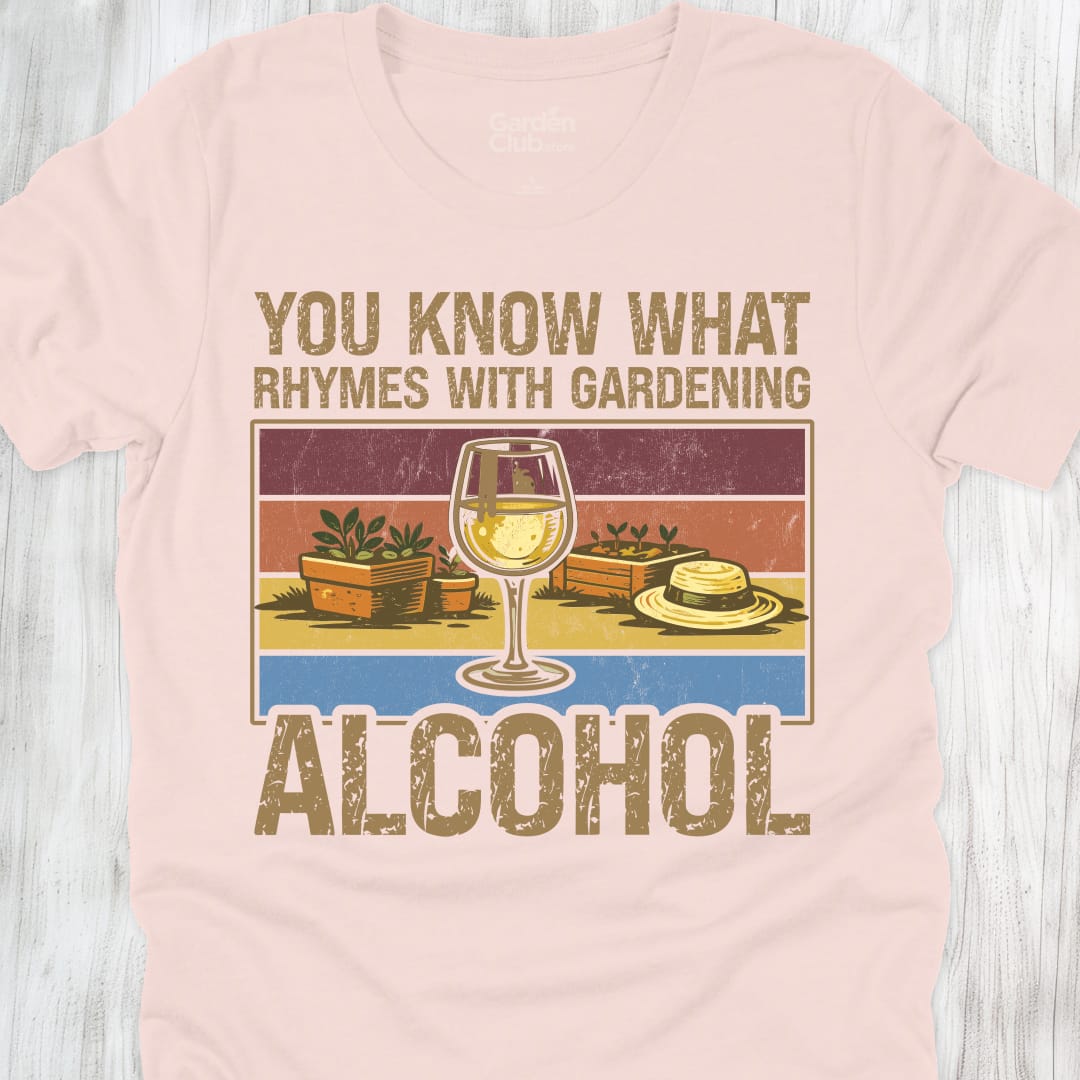You know what rhymes with gardening: Alcohol - Soft Pink