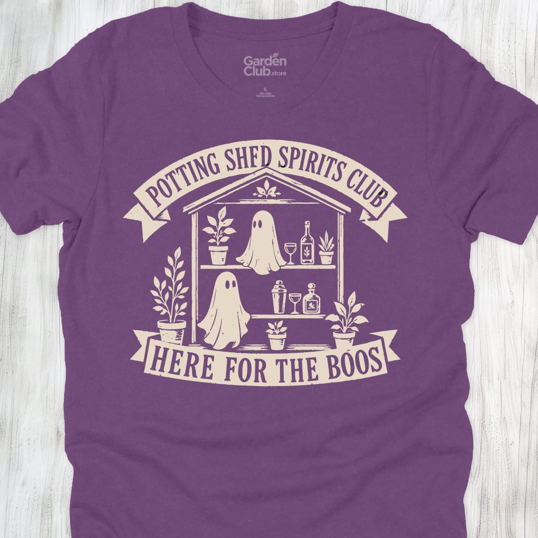 Potting Shed Spirits Club Here For The Boos - Heather Team Purple