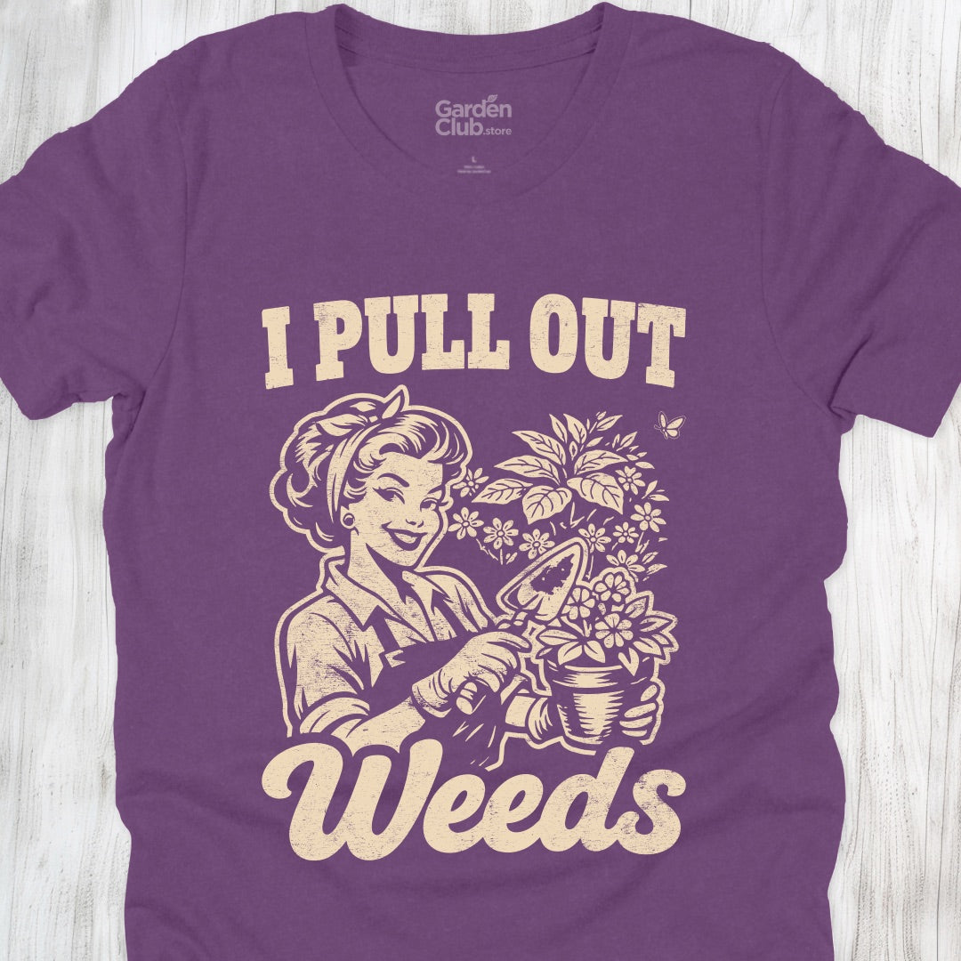 I Pull Out Weeds - Heather Team Purple