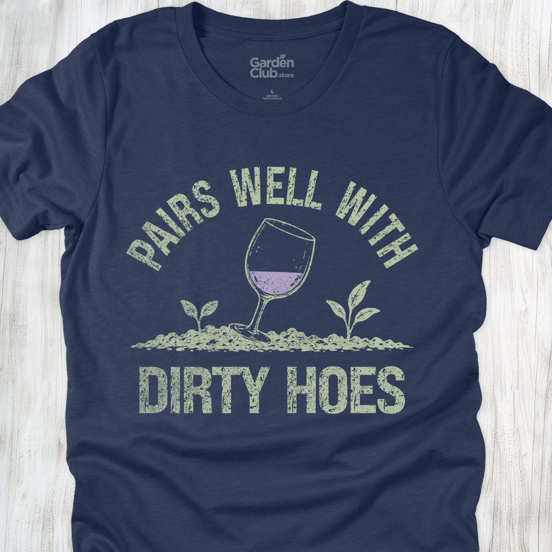 Pairs Well With Dirty Hoes - Heather Navy