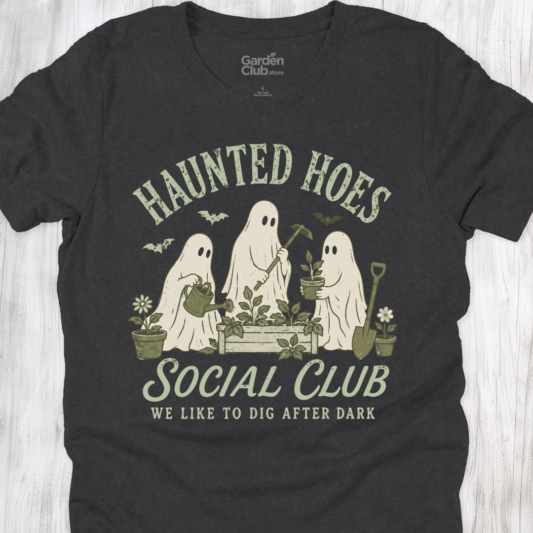 Haunted Hoes Social Club We Like To Dig After Dark - Dark Grey Heather