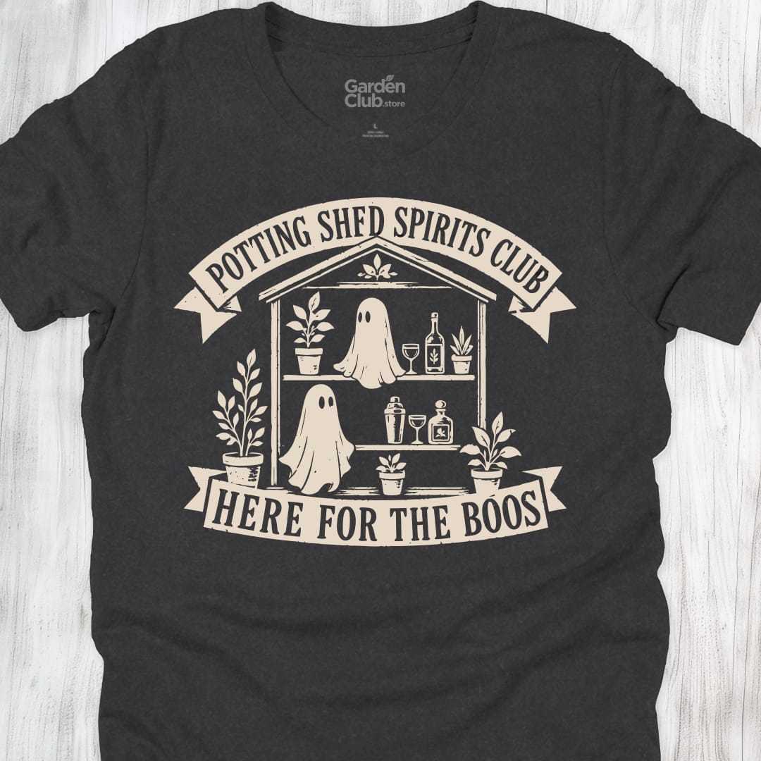 Potting Shed Spirits Club Here For The Boos - Dark Grey Heather