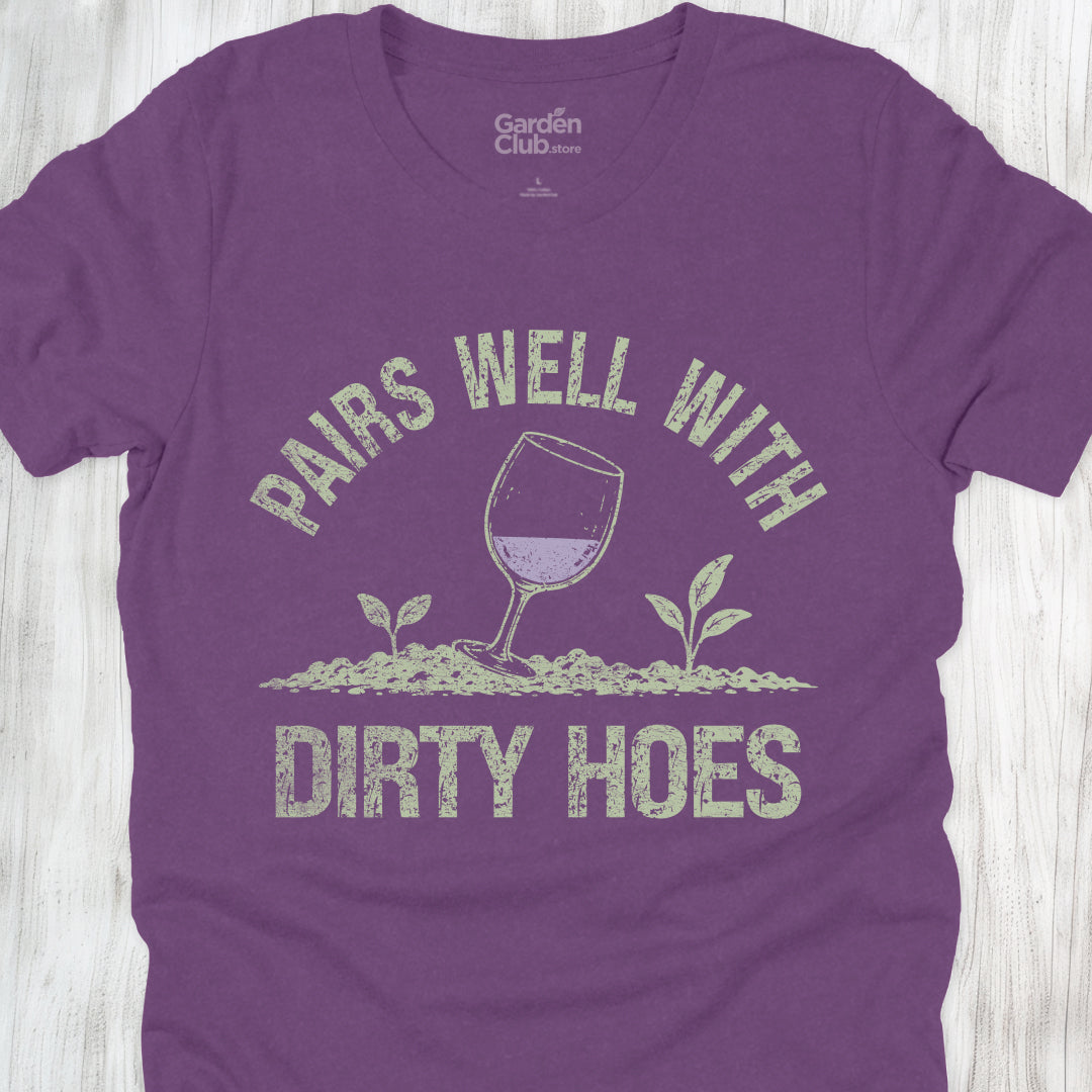 Pairs Well With Dirty Hoes - Heather Team Purple