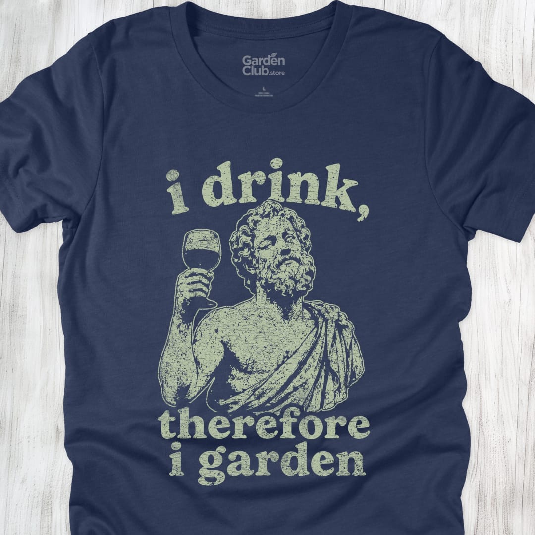 I Drink Therefore I Garden - Heather Navy