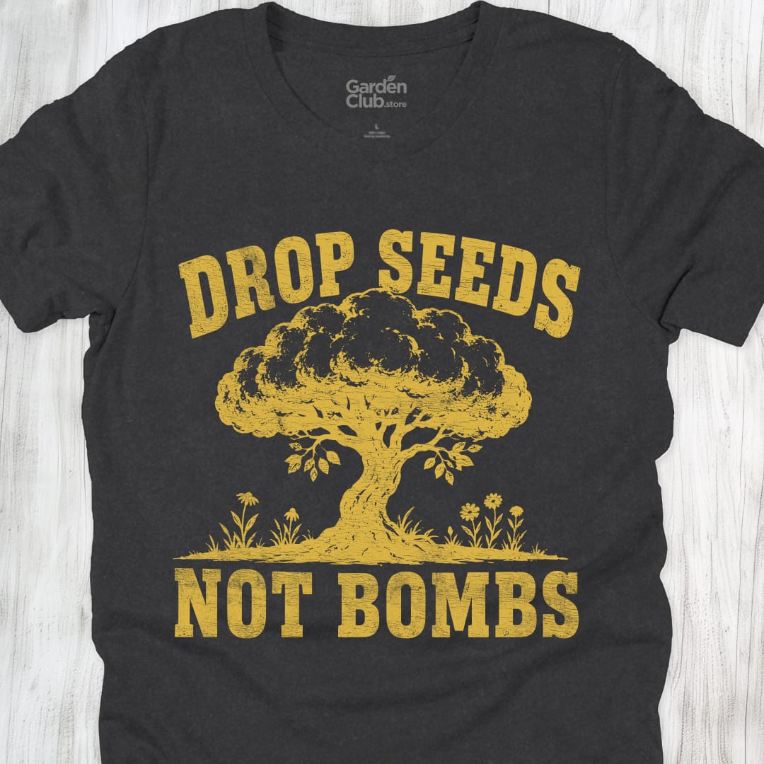 Drop Seeds Not Bombs - Dark Grey Heather